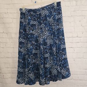 Sag Harbor Skirt sz 12  Blue Floral Layered Stretch Vtg 90s Y2k Whimsygoth